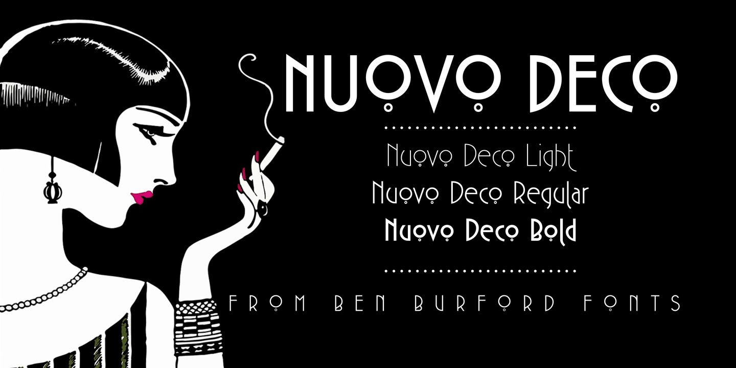 Nuovo Deco Font preview